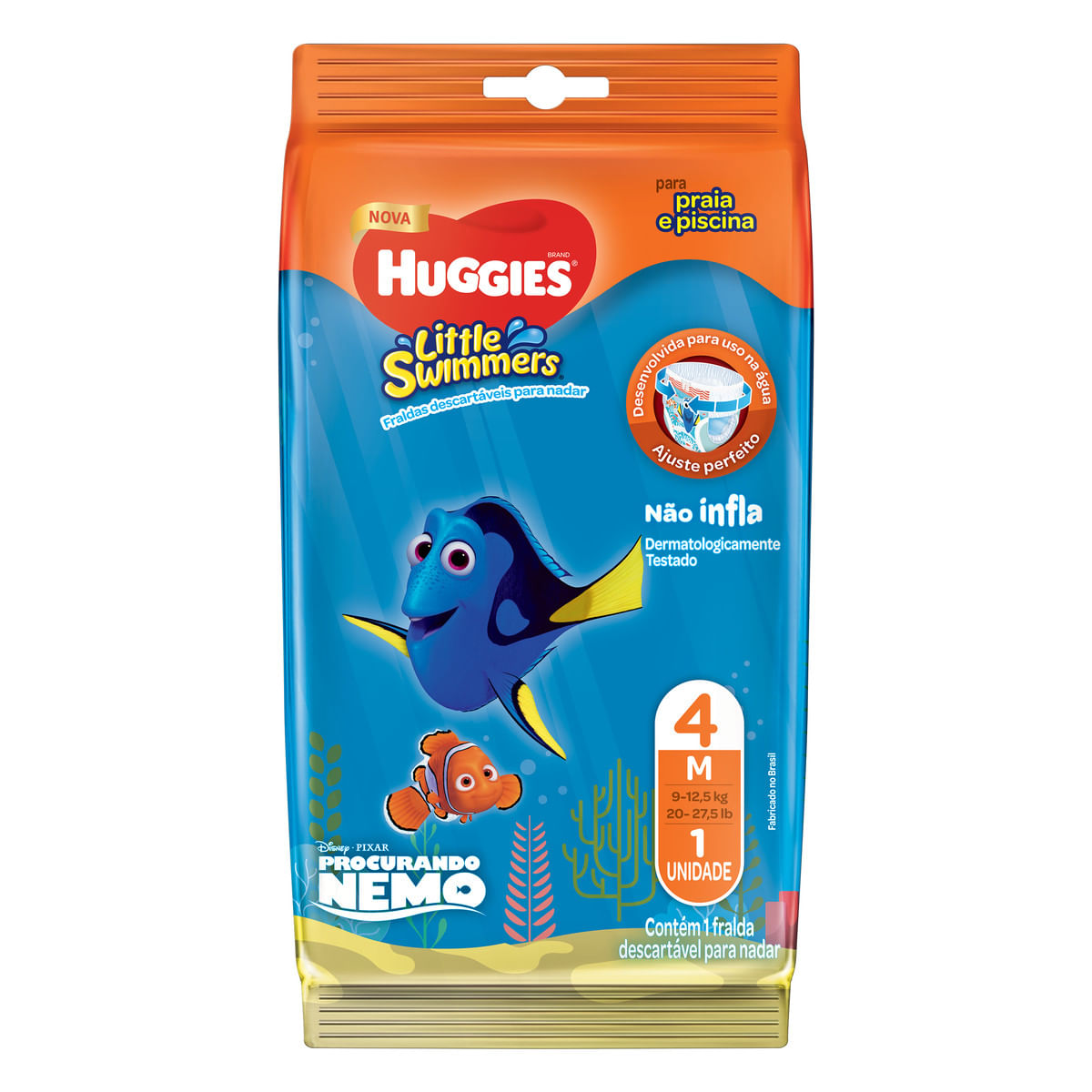 Fralda Descartável Infantil Praia &amp; Piscina Huggies M Little Swimmers