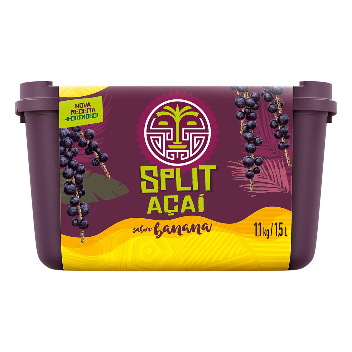 Sorvete Banana Split Açaí Pote 1,5 L