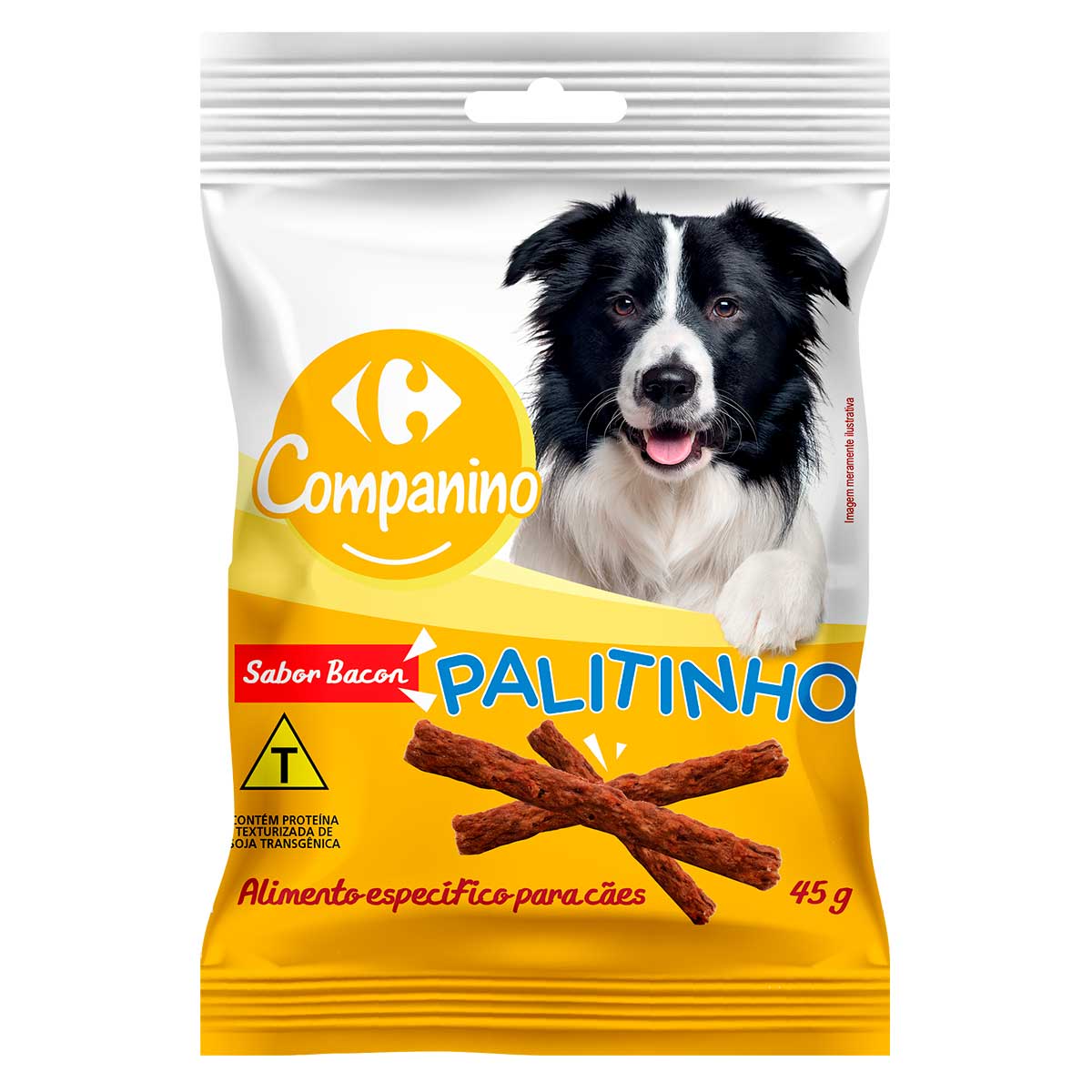 Palitinho para Cães Adultos e Filhotes Carrefour Companino Sabor Carne 45g