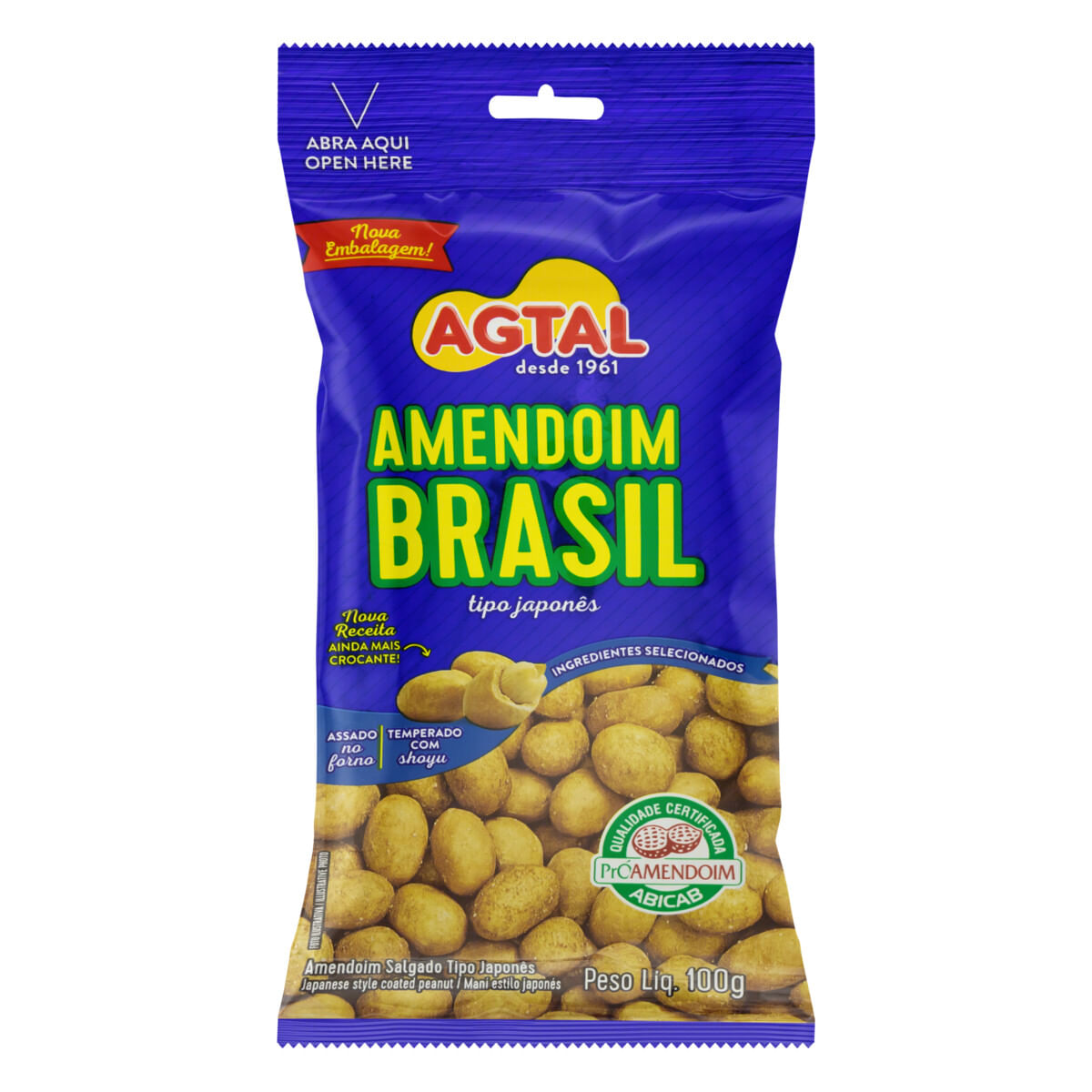 Amendoim Japonês Salgado Agtal 100 g