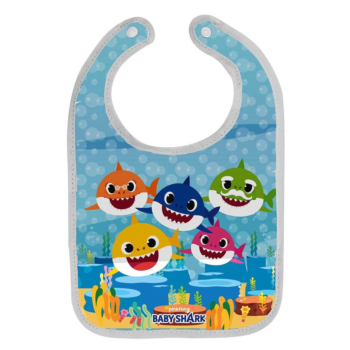 Babador Decorado - 1 Unidade Baby Shark