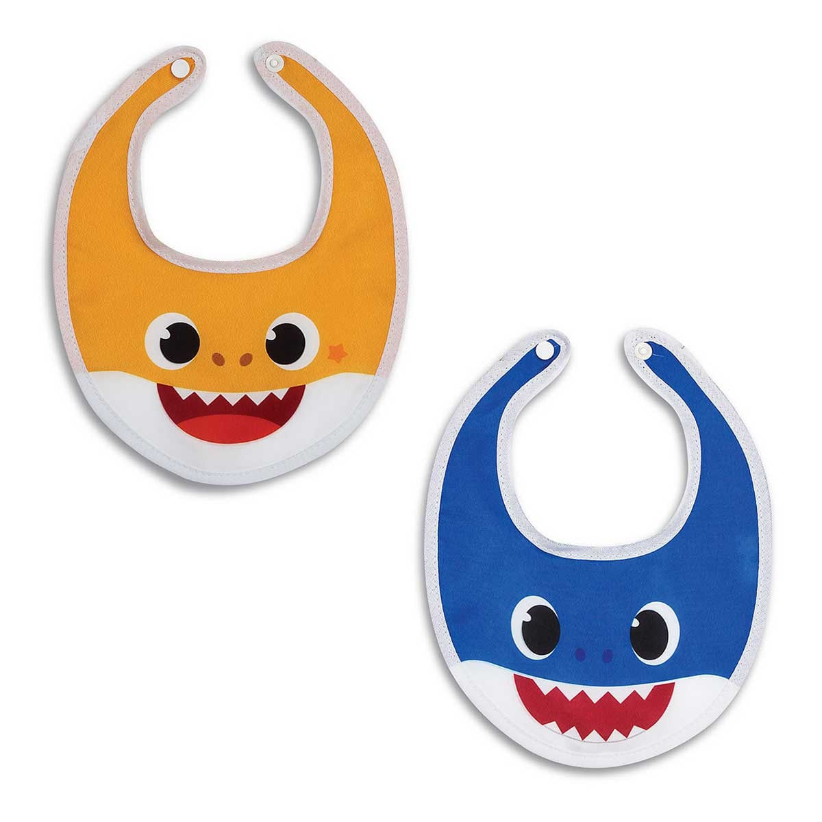 Babador Decorado - 3/6m - 2 Unidade Baby Shark Menimo