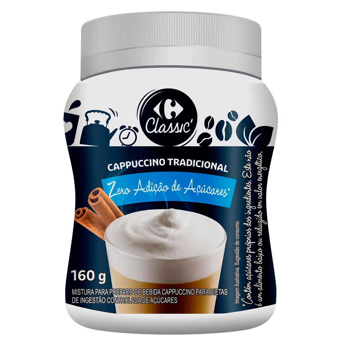 Cappuccino Zero Tradicional Carrefour 160 g