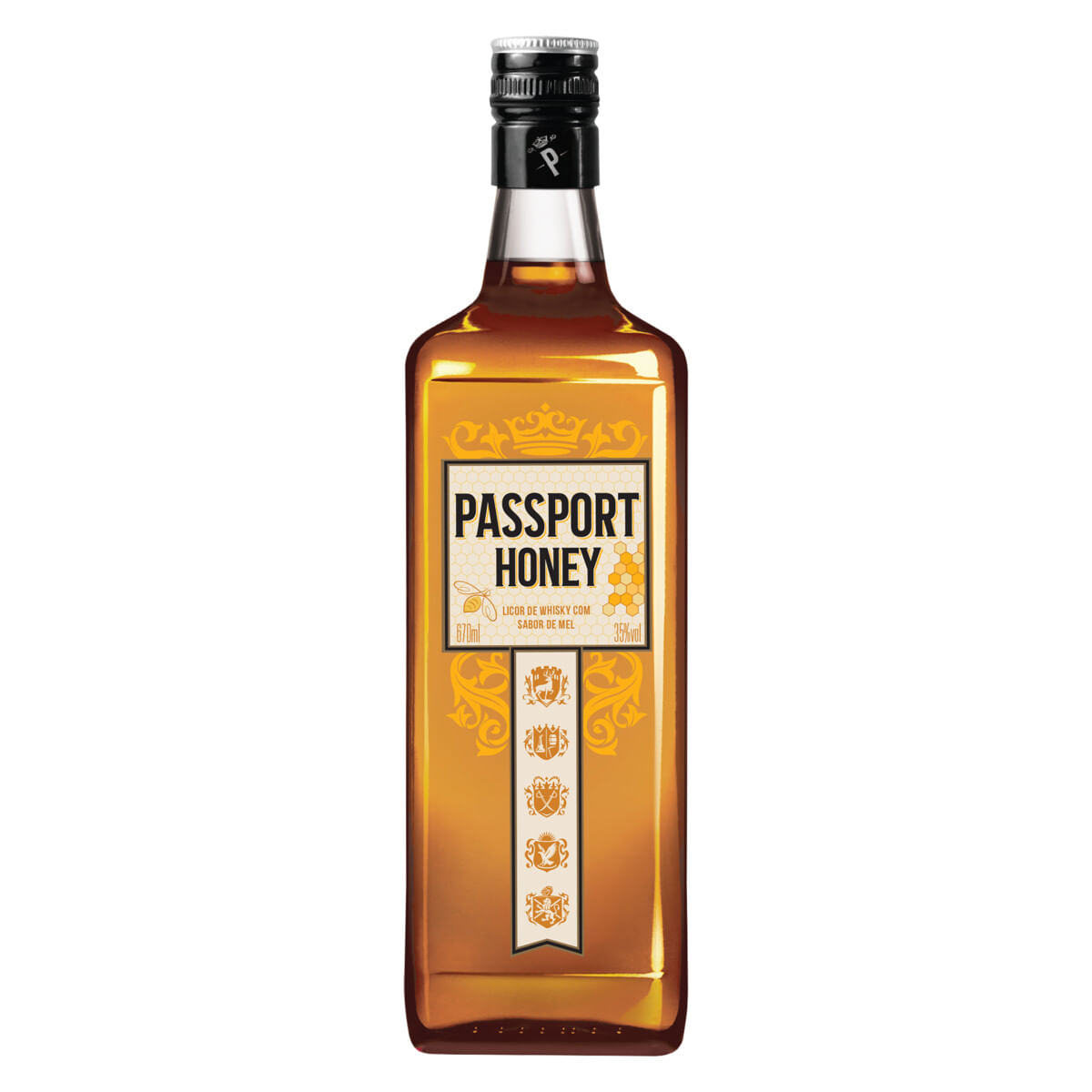 Licor Whisky e Mel Passport Garrafa 670 ml