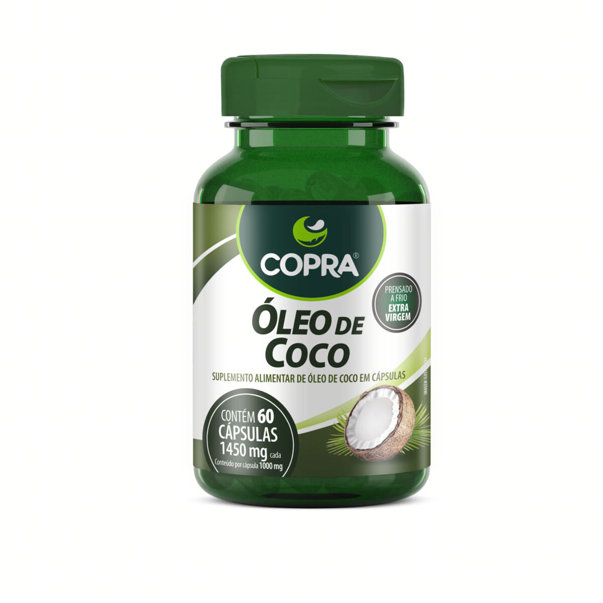 Suplemento Alimentar Óleo Coco Extra Virgem  Copra 60 cp