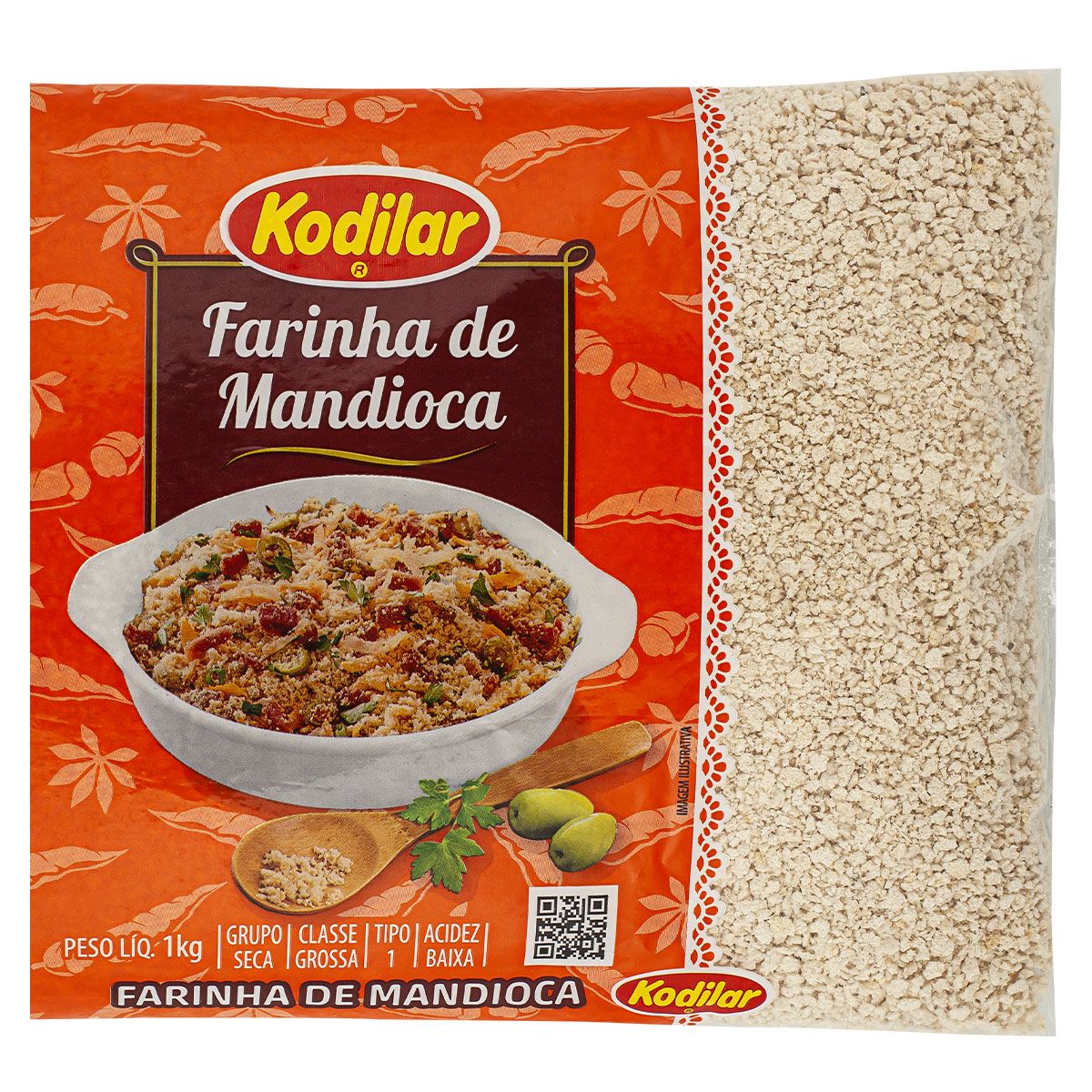 Farinha de Mandioca Grossa Kodilar 1 kg