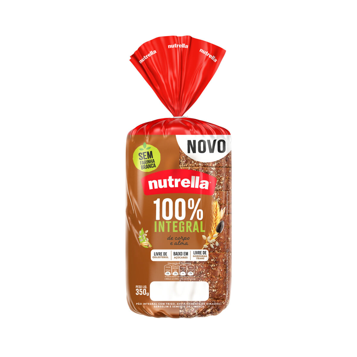 Pão Integral Nutrella Pacote 350 g