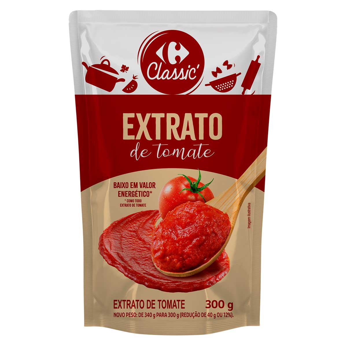 Extrato de Tomate Stand Up 300 g Carrefour