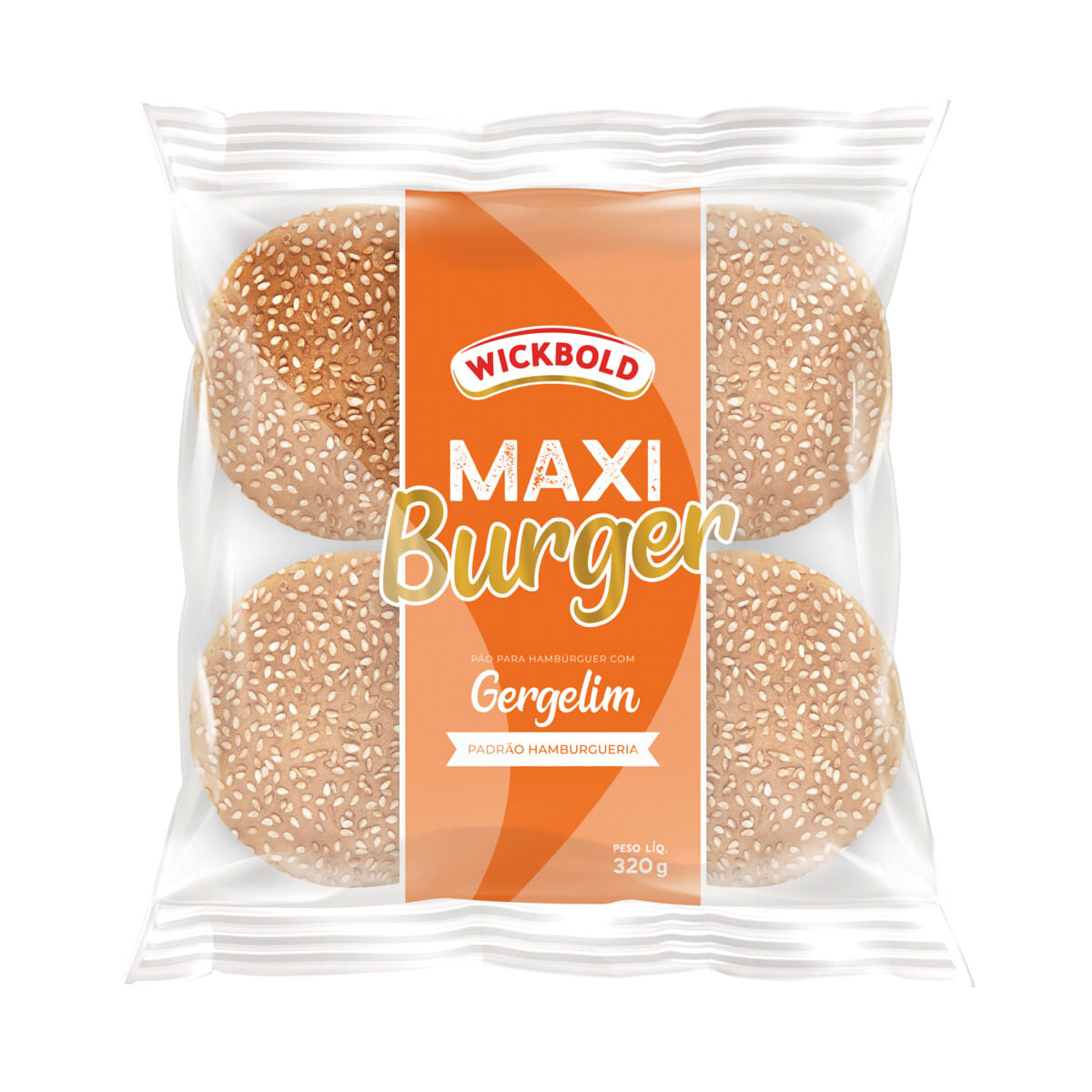 Pão para Hambúrguer com Gergelim Wickbold Maxi Burger Pacote 320 g