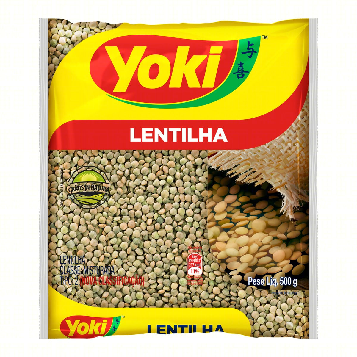 Lentilha Tipo 2 Yoki 500 g