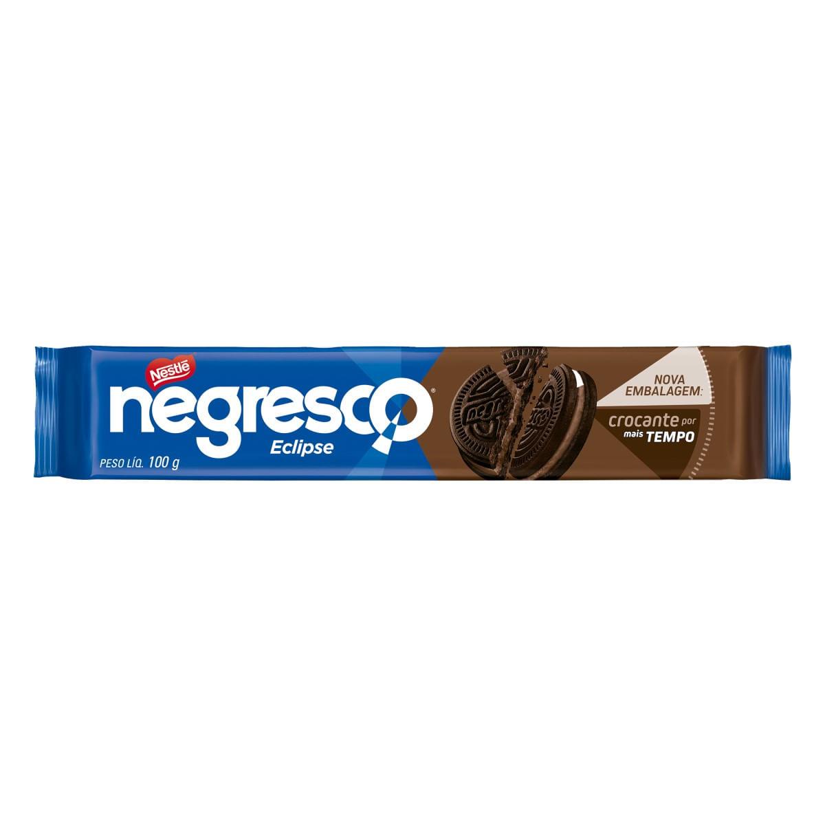 Biscoito de Chocolate Recheio Chocolate Negresco Eclipse 100 g