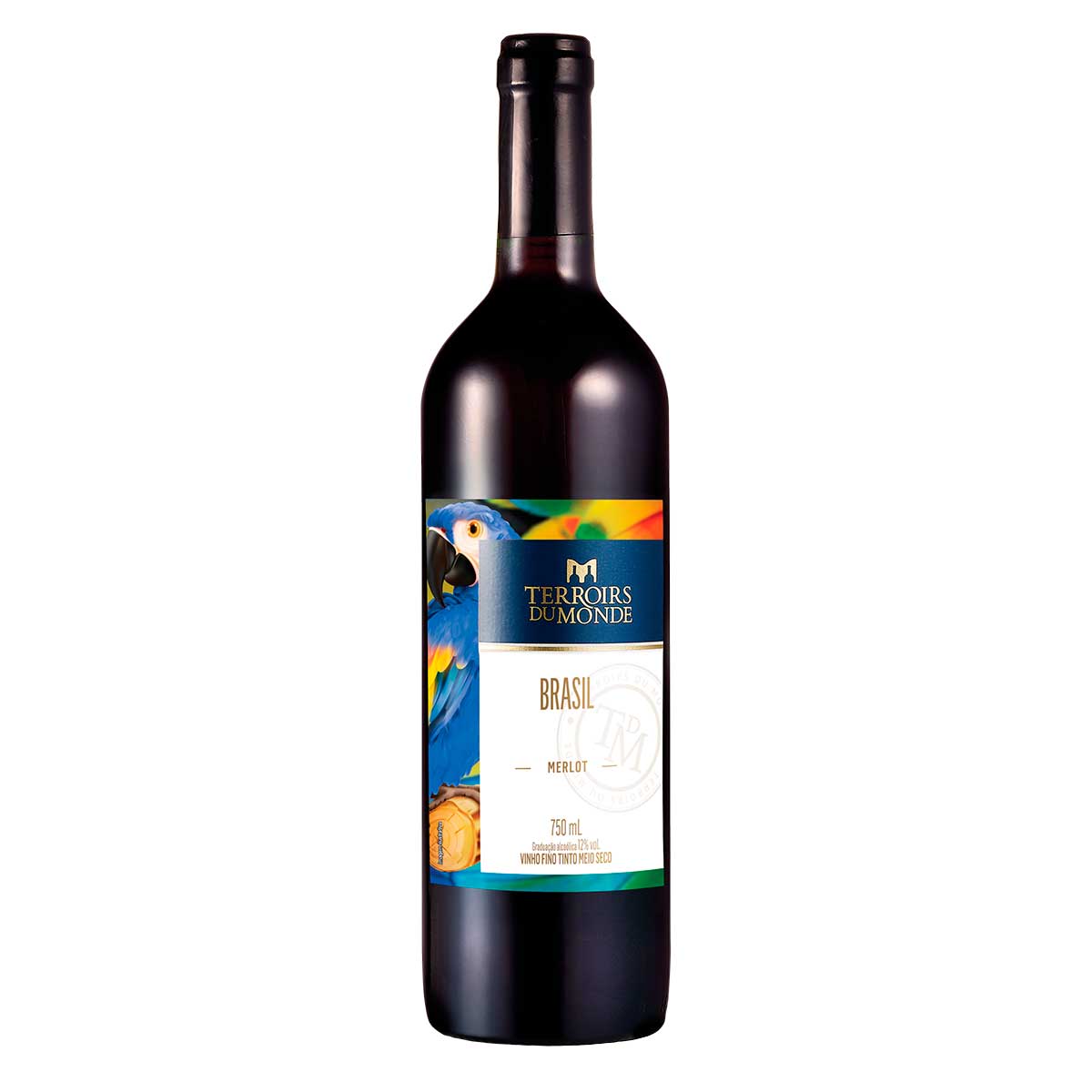 Vinho Tinto Meio Seco Terroirs Du Monde Merlot 750ml