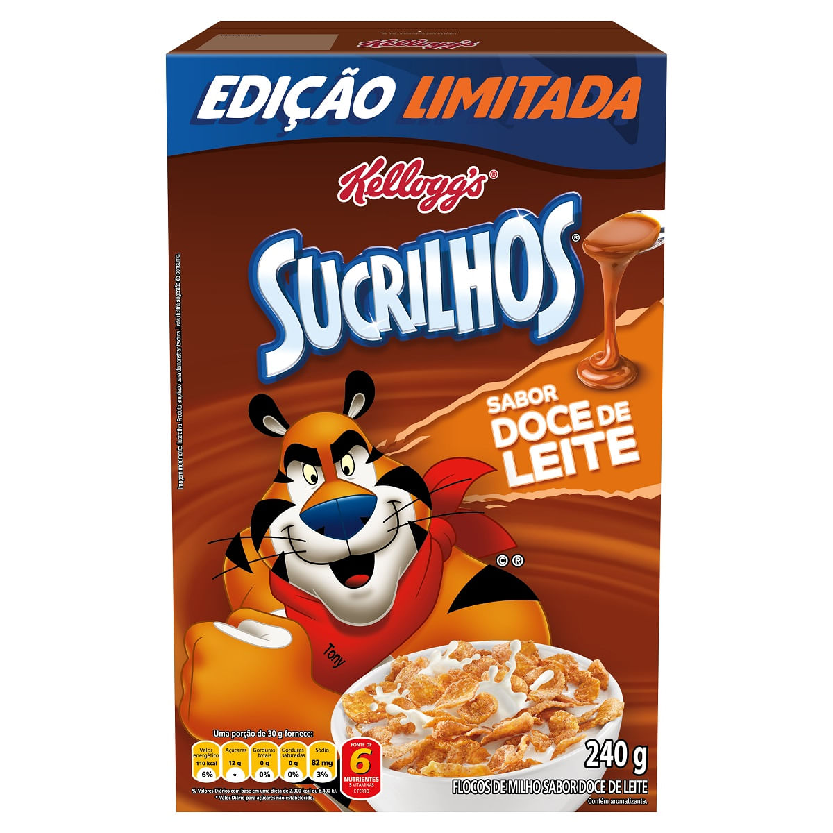 Cereal Matinal Doce de Leite Kellogg&apos;s Sucrilhos Caixa 240g