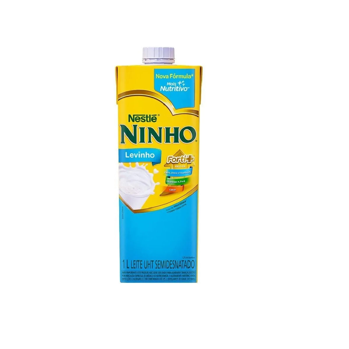 Leite Semidesnatado UHT Tipo A Nestlé Ninho 1 Litro