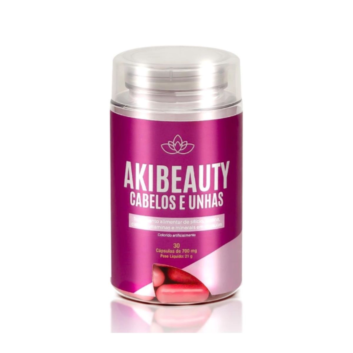 Akibeauty Cabelos e Unhas Akiwell 30 Cápsulas