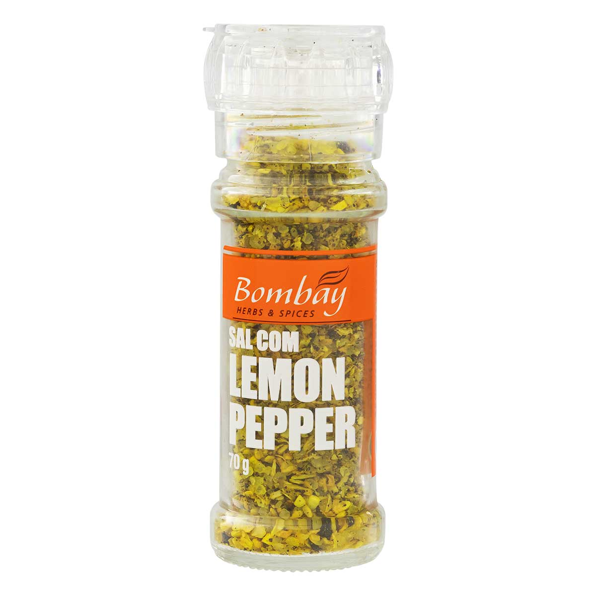 Tempero Moedor Sal Lemon Pepper Bombay Herbs &amp; Spices 70g