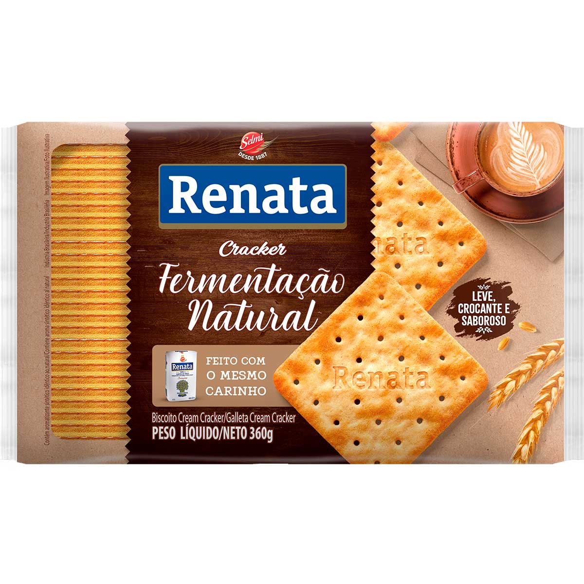 Biscoito Cream Cracker Renata Fermentação Natural 360g