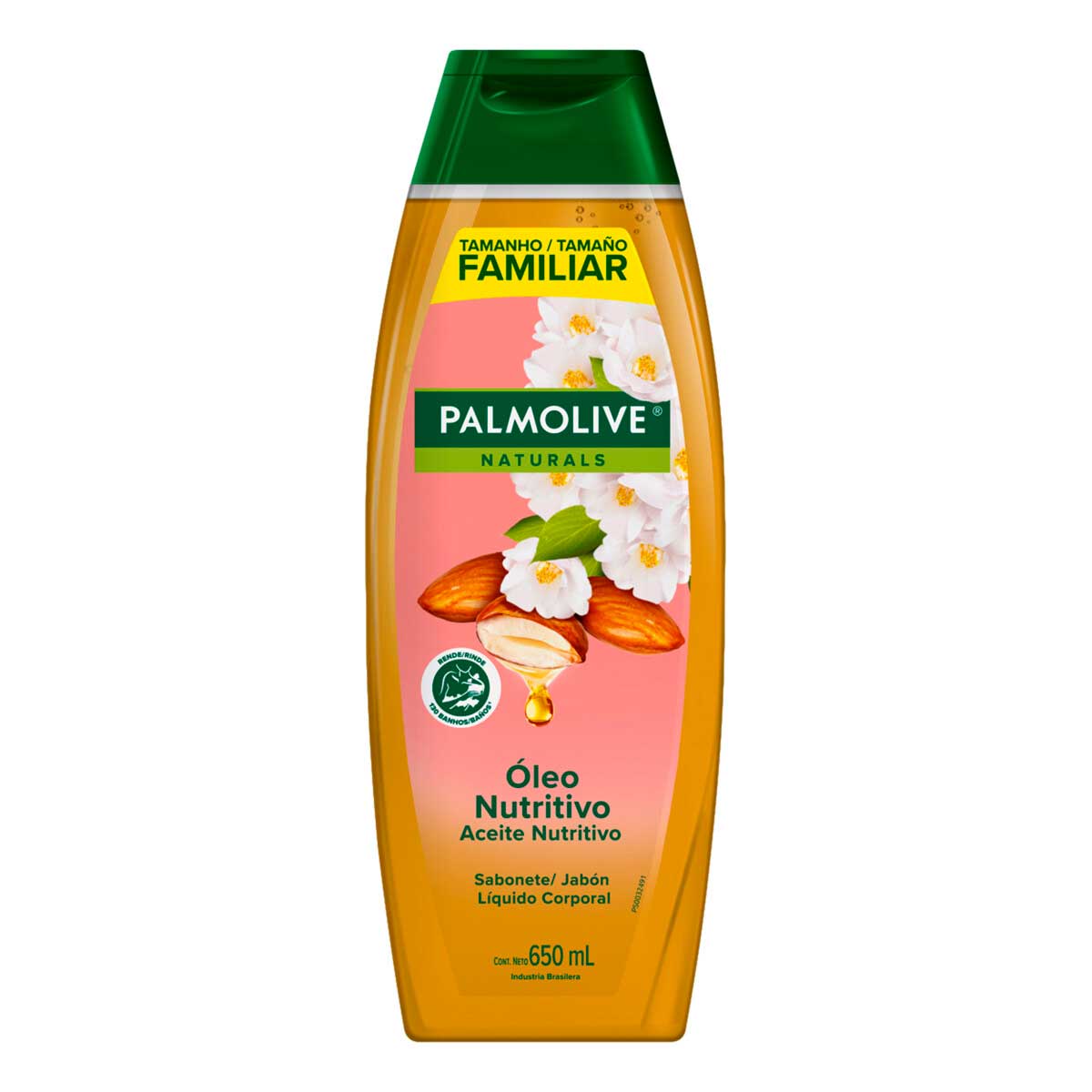 Sabonete Líquido Corporal Palmolive Naturals Óleo Nutritivo 650ml Tamanho Família