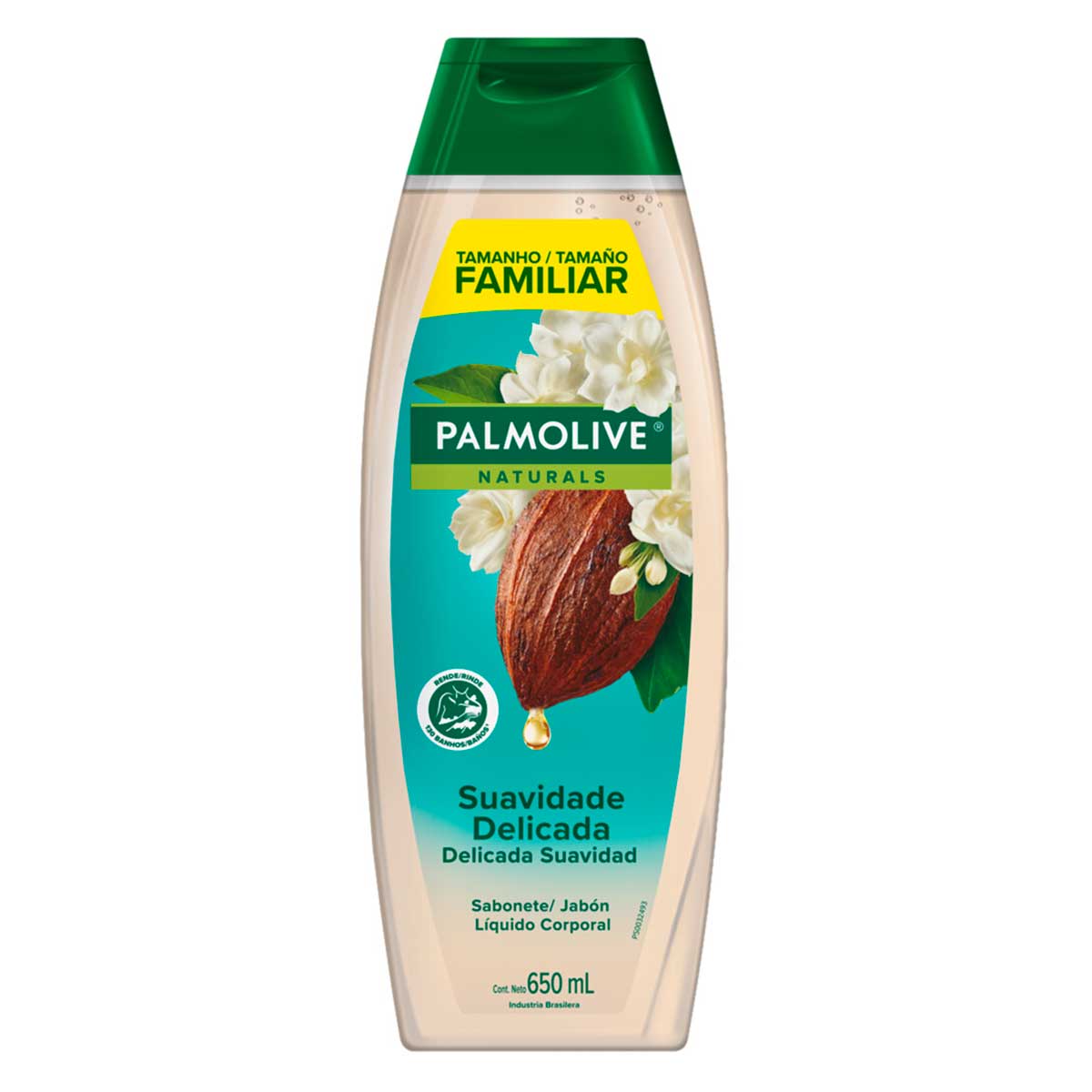 Sabonete Líquido Corporal Palmolive Naturals Suavidade Delicada 650ml Tamanho Família