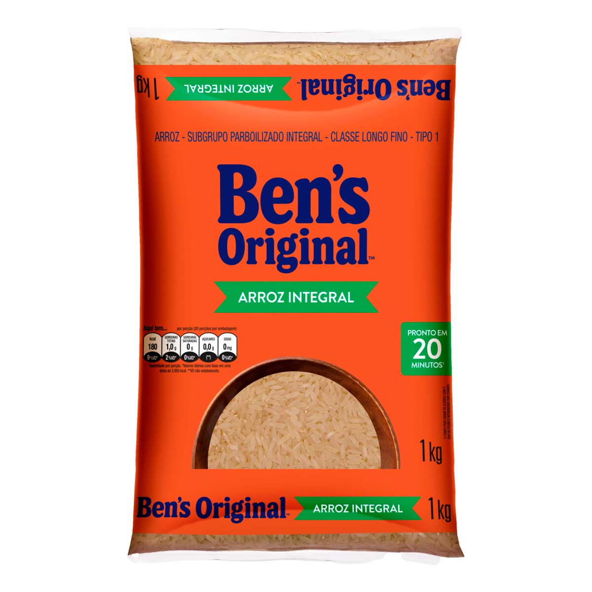 Arroz Parboilizado Tipo 1 Integral Ben&apos;s Original 1Kg