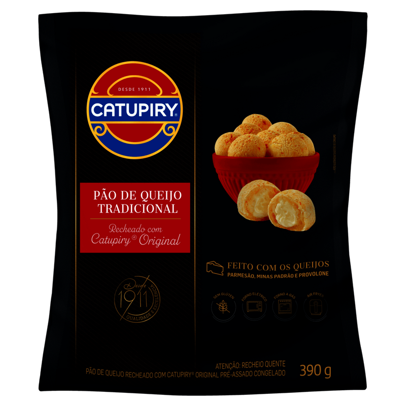 Pão de Queijo Congelado com Recheio Catupiry 390g