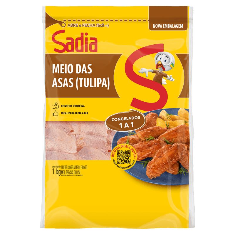 Meia Asa Frango Congelado Sadia 1 Kg