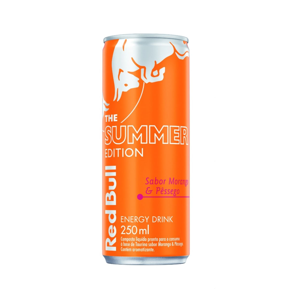 Energético Red Bull Sabor Morango &amp; Pêssego The Summer Edition 250ml