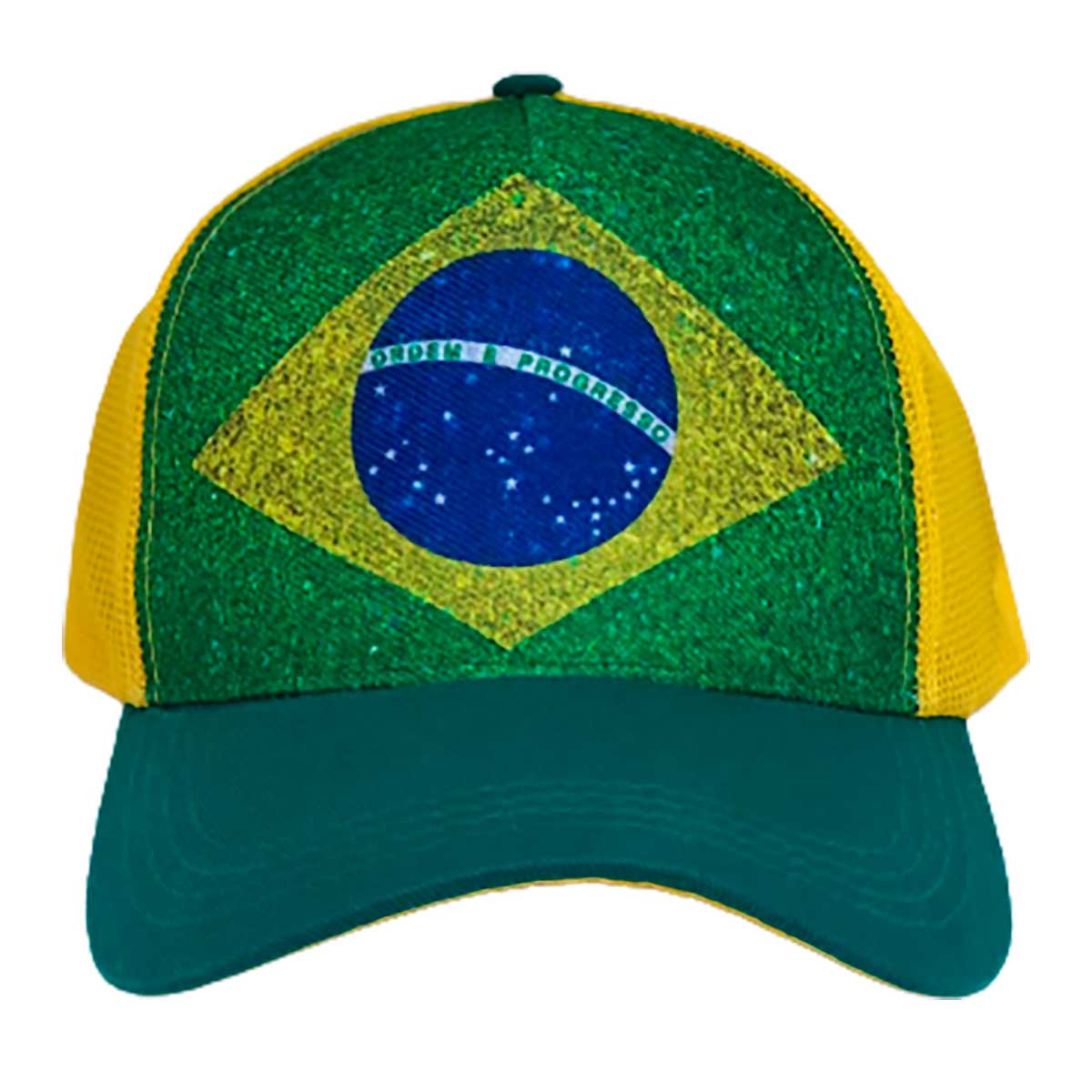 Boné Bandeira do Brasil Boneleska Verde