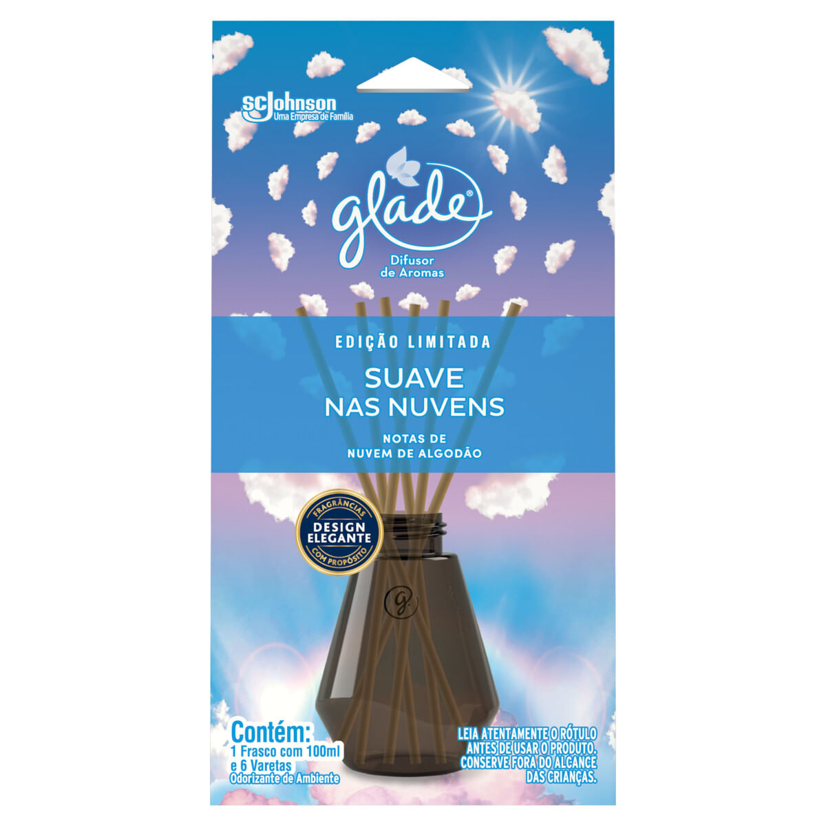 Difusor de Aromas Glade Suave nas Nuvens 100ml