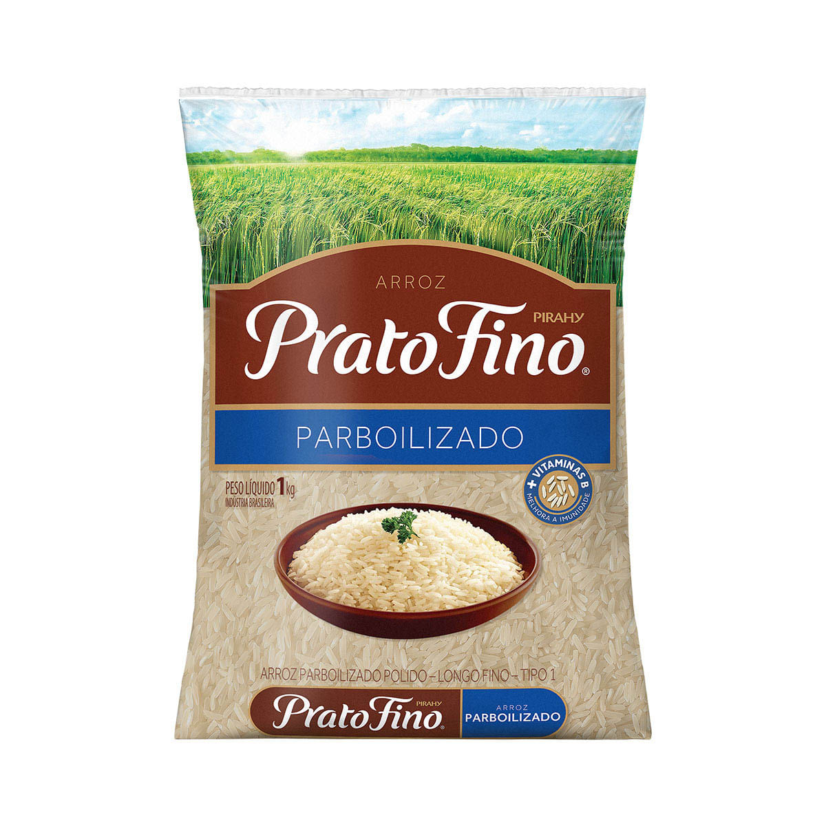 Arroz Parboilizado Longo-fino Tipo 1 Prato Fino 1 Kg