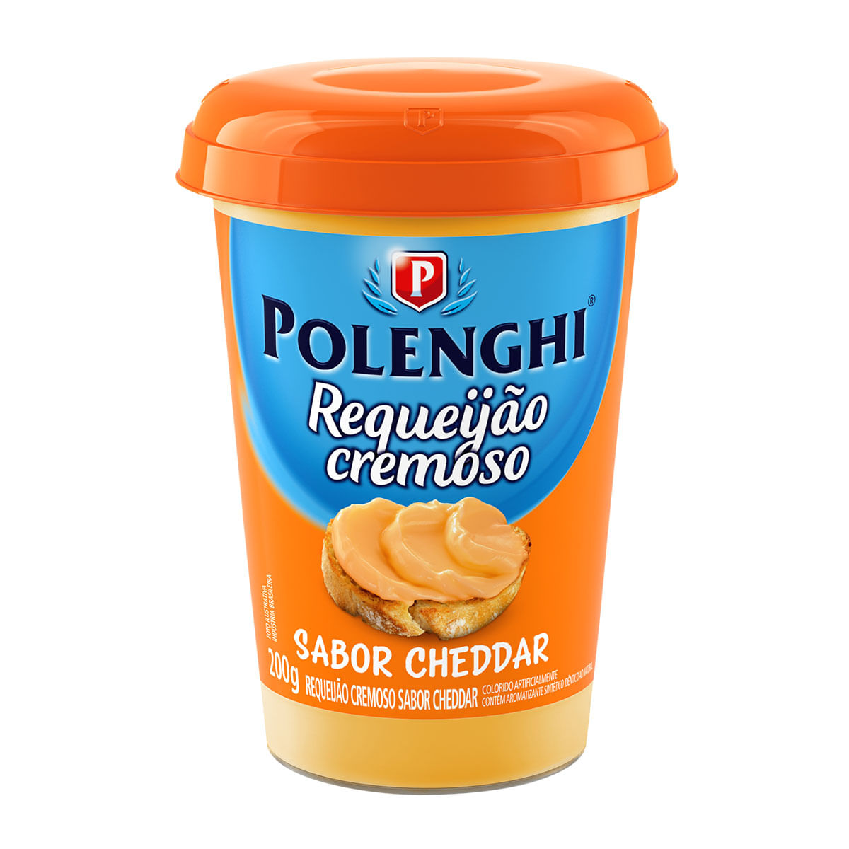 Requeijão Cremoso Sabor Cheddar Polenghi 200g