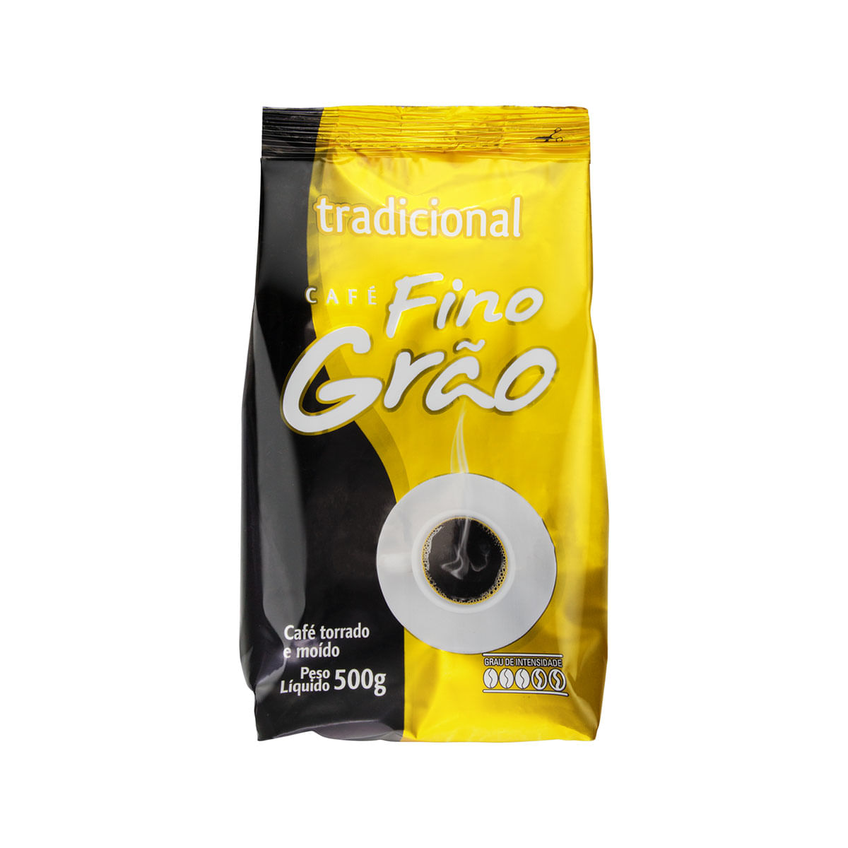 Café Torrado e Moído Tradicional Café Fino Grão Pacote 500g