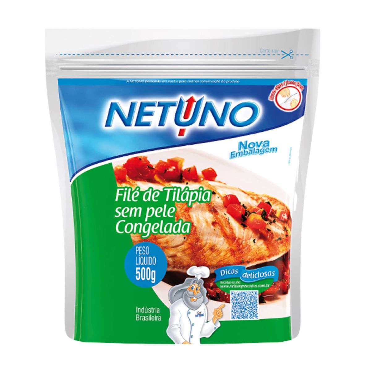 Filé de Tilápia Congelado Netuno 500 g