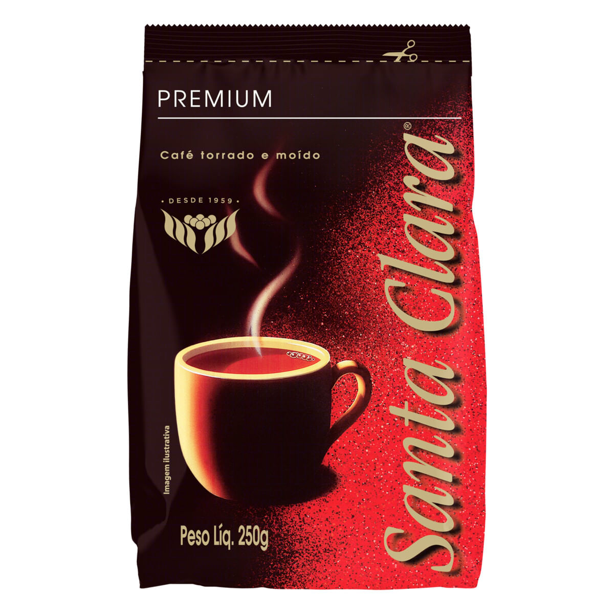 Café Torrado e Moído Santa Clara Premium 250 g