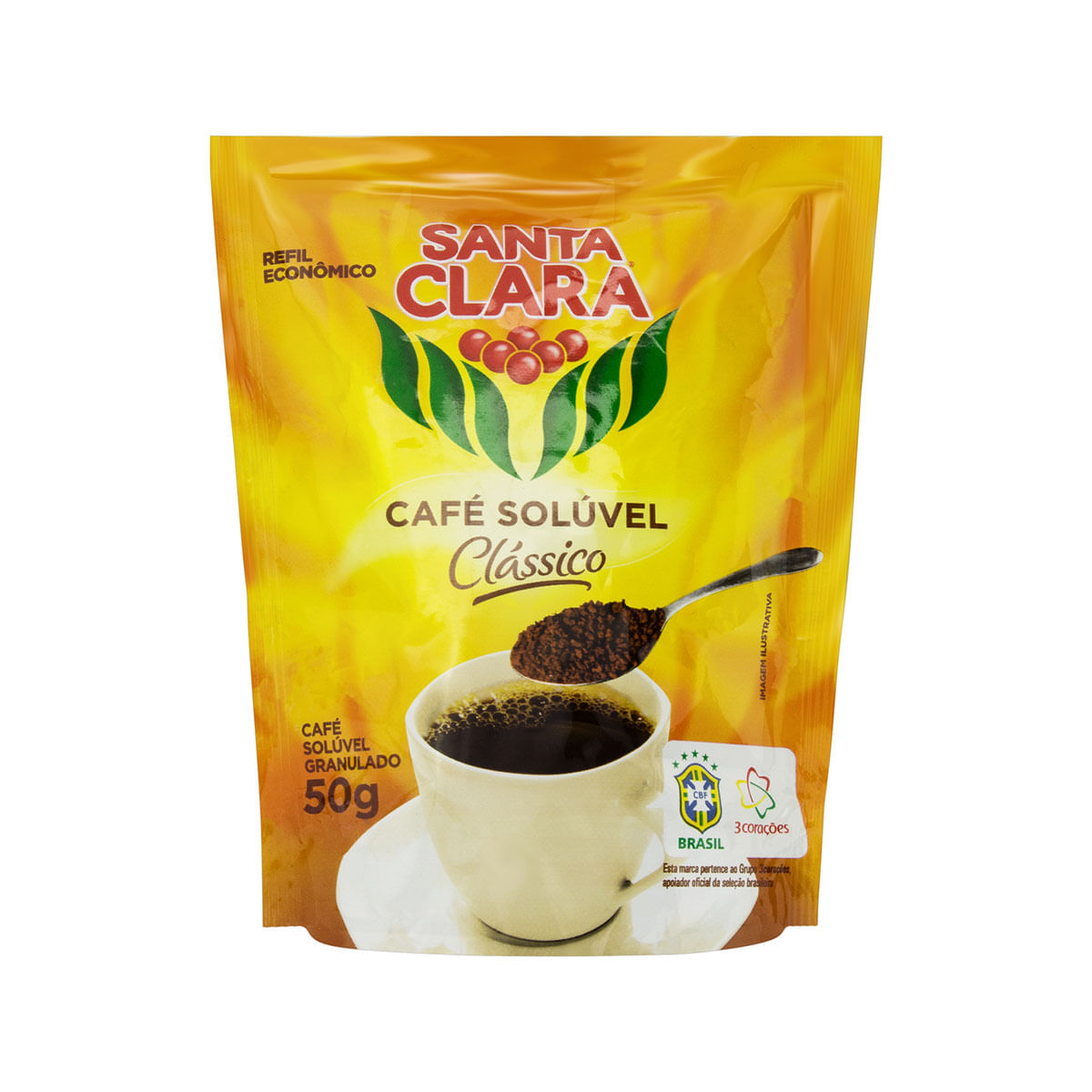 Café Solúvel Clássico Refil Santa Clara 50g