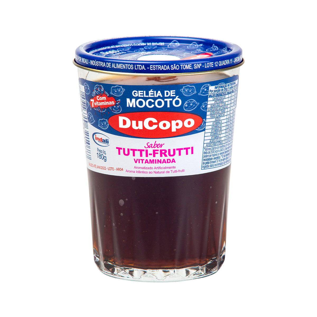 Geleia de Mocotó Sabor Tutti-Frutti DuCopo 180g