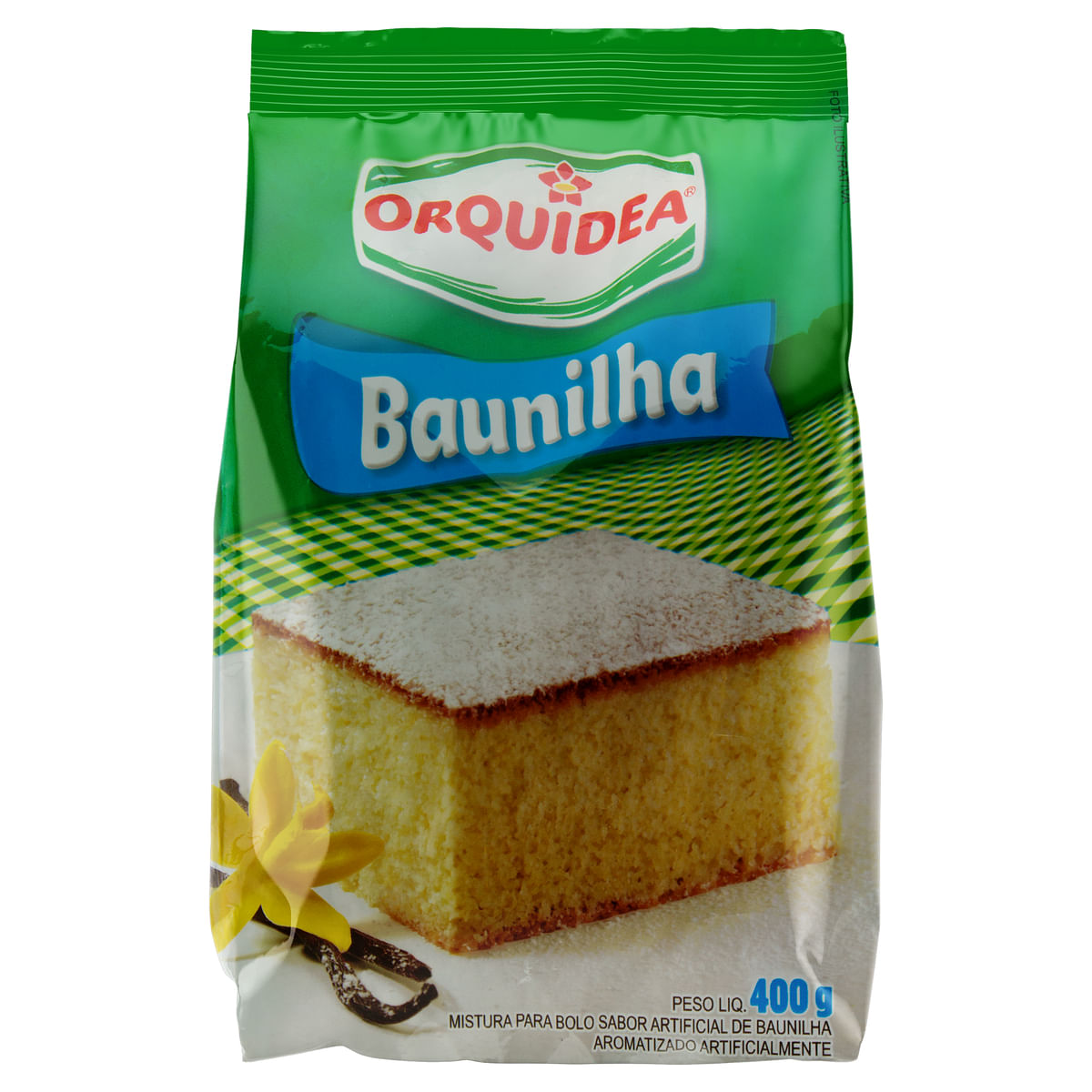 Mistura para Bolo Sabor Baunilha Orquídea 400g