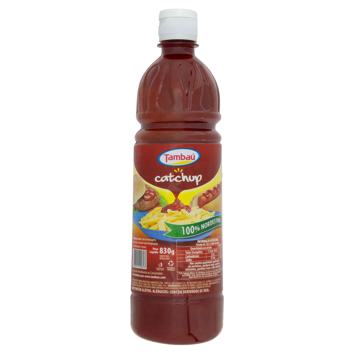 Ketchup Tradicional Tambaú Squeeze 830 g