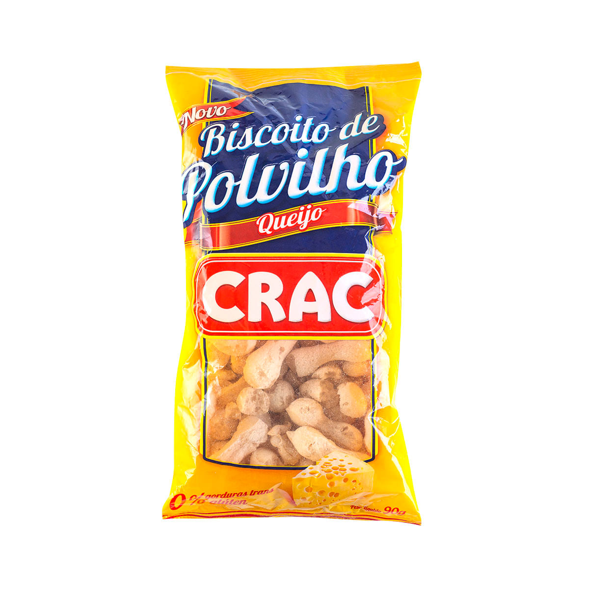 Biscoito de Polvilho Salgado Sabor Queijo Crac 90g