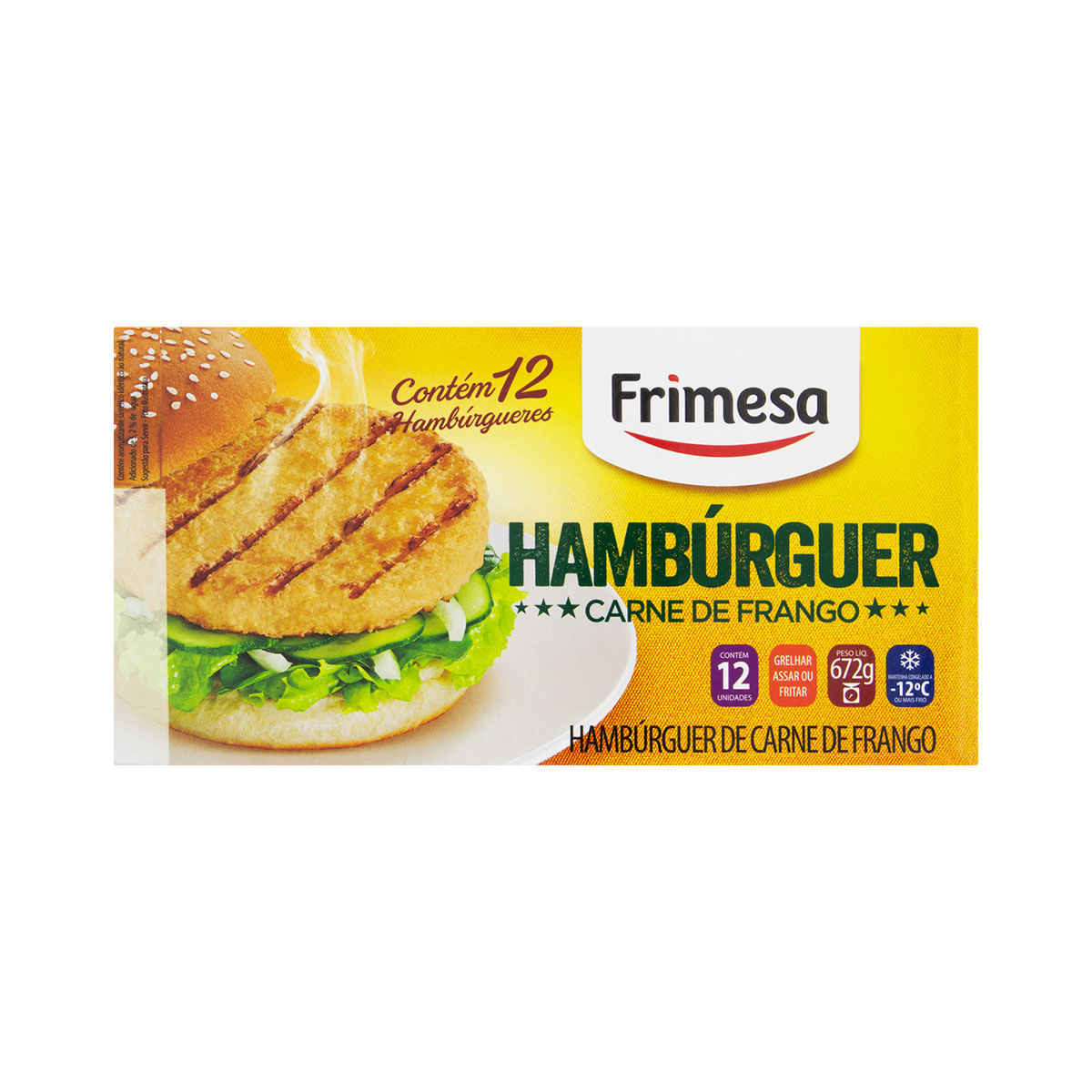 Hambúrguer de Frango Frimesa 12 Unidades  672g