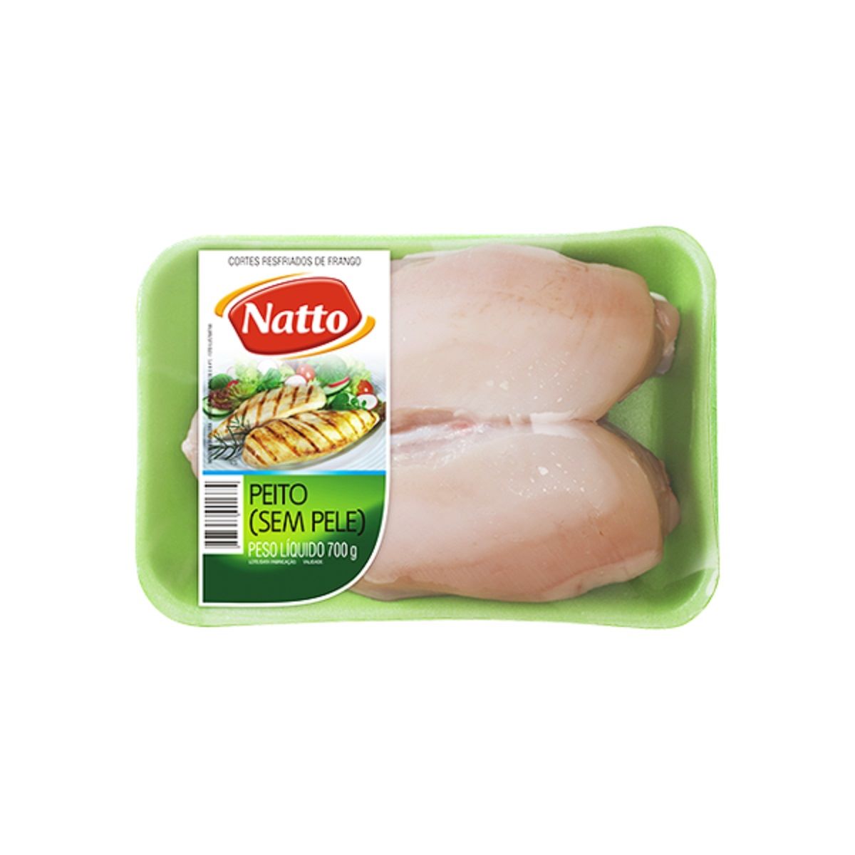 Peito de Frango Inteiro Sem Pele Resfriado Natto 700 g