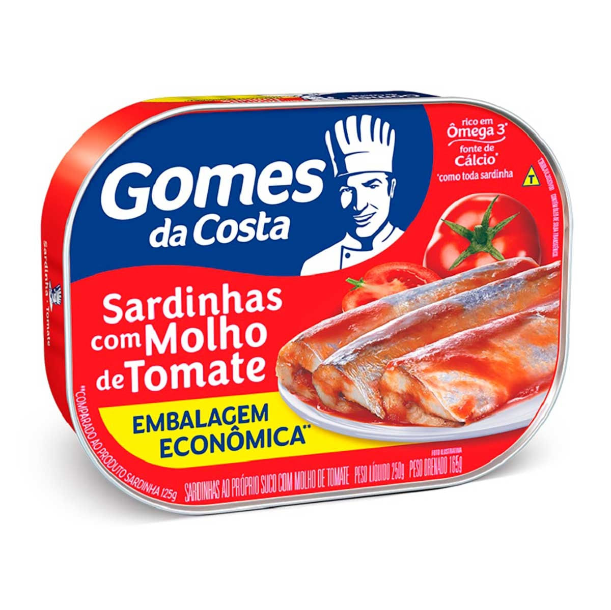 Sardinha com Molho de Tomate Gomes da Costa 250g