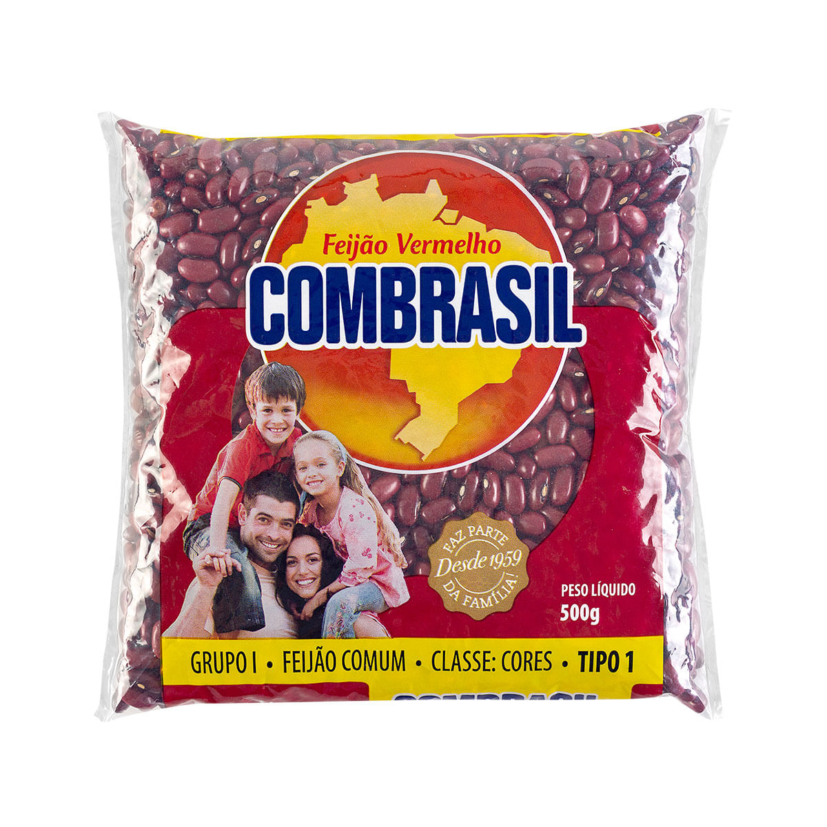 Feijão Vermelho Tipo 1 Combrasil 500g