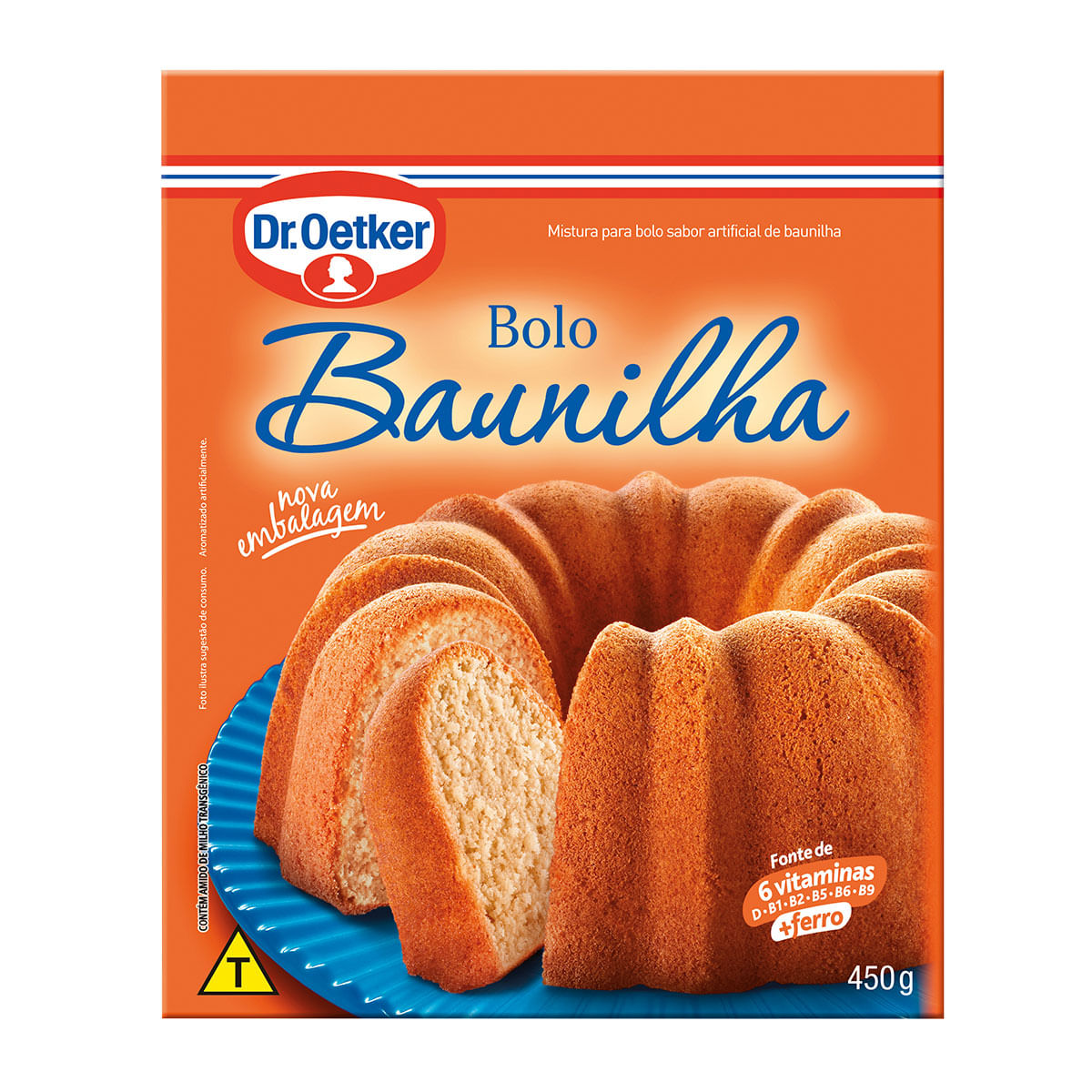 Mistura para Bolo Sabor Baunilha Dr. Oetker 450g