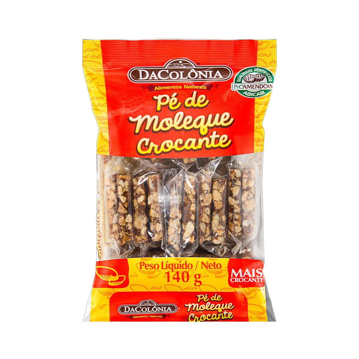 Pé de Moleque Crocante DaColônia Pacote 140g