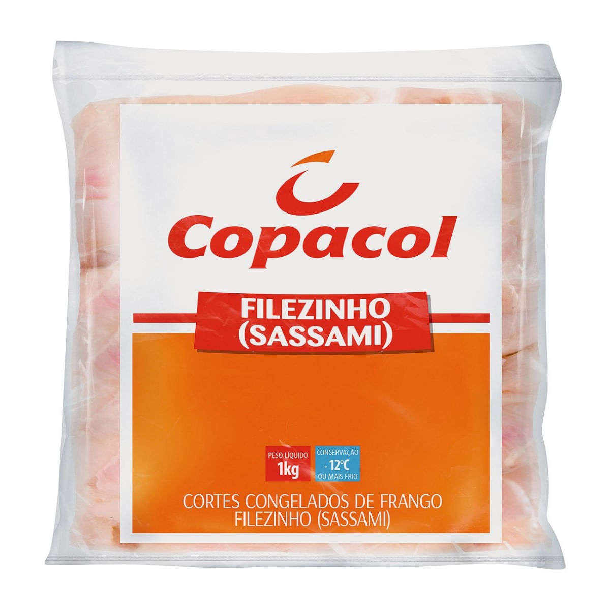 Filé de Frango Sassami Congelado Copacol 1 Kg