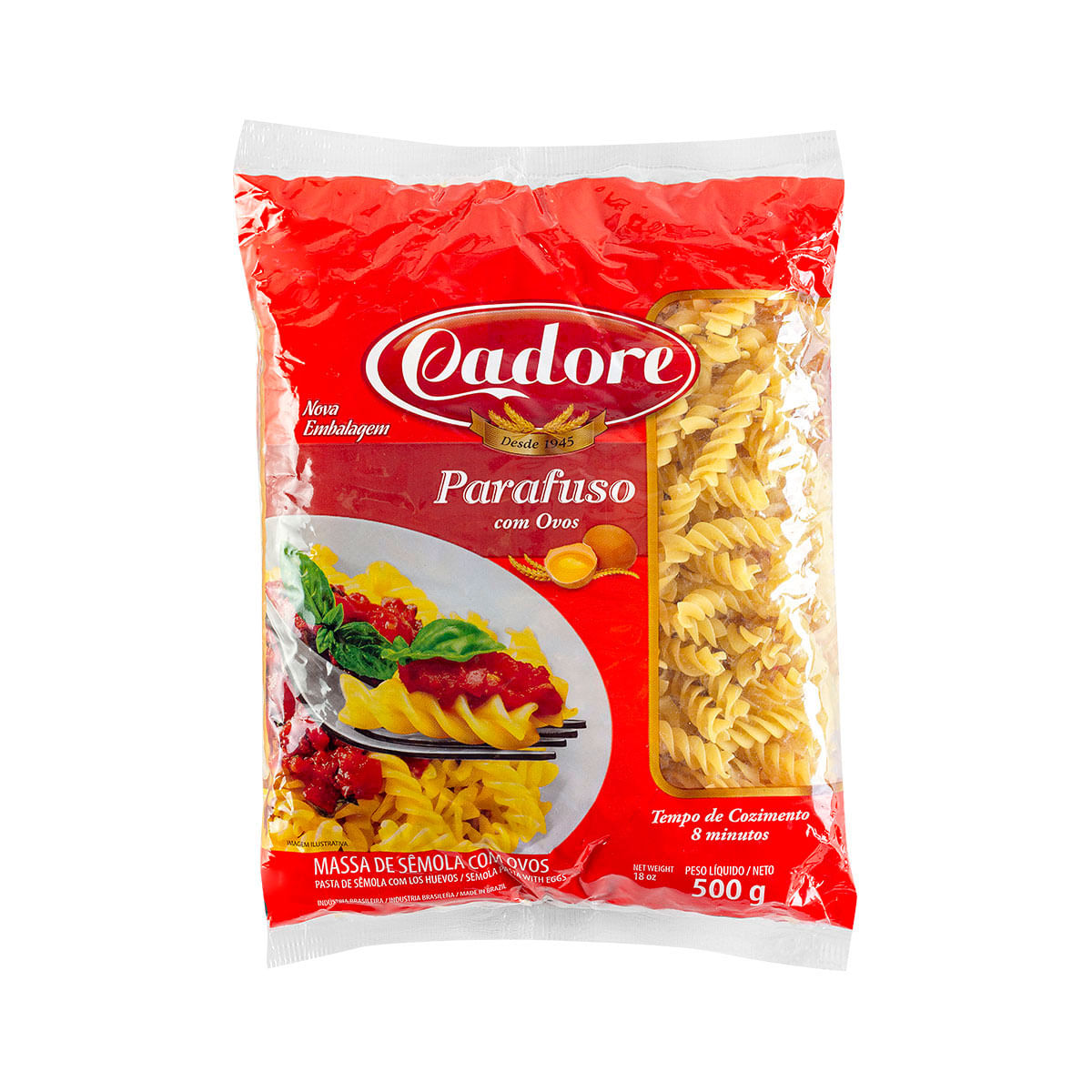 Macarrão Parafuso Cadore de Sêmola 500g