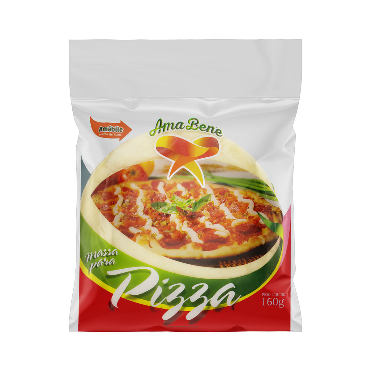 Massa para Pizza Ama Bene Pacote 160g