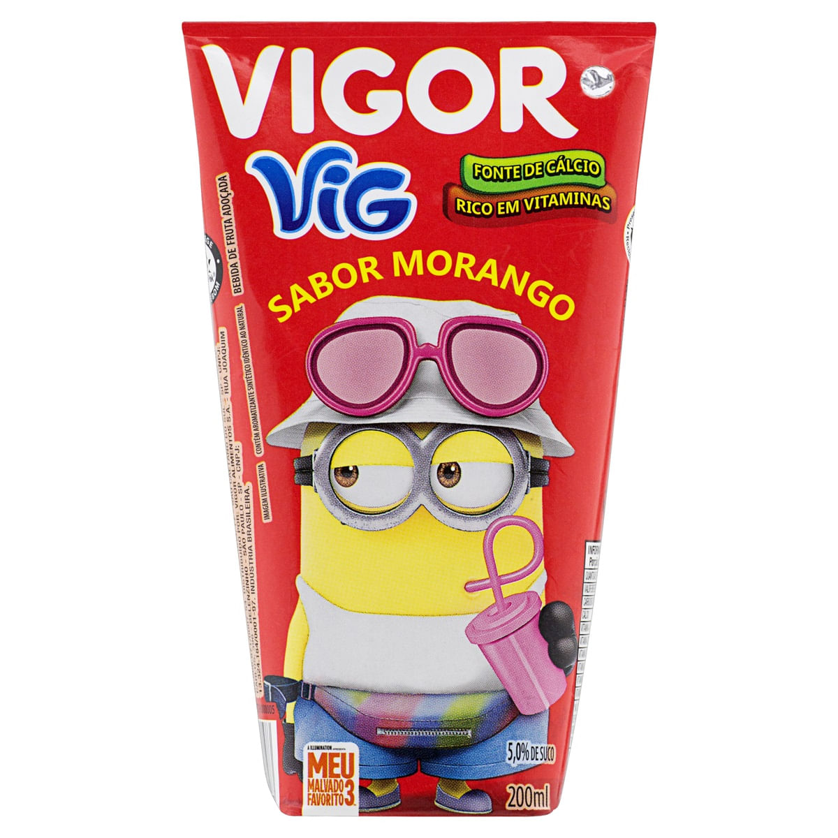 Suco Morango Vigor Vig 200ml 1 Unidade Minions