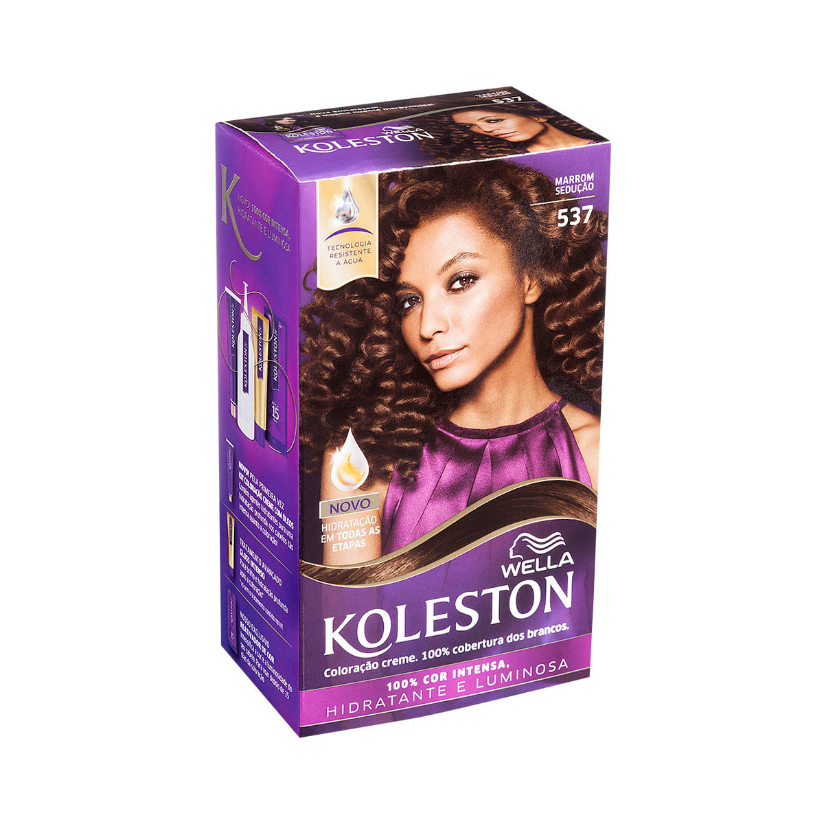 Kit tintura 537 marrom sedução Wella Koleston